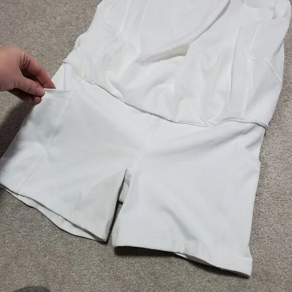 ATHLETA NWT Run With It 16" Skort Skirt Lined Tennis Golf White Women's Small - Picture 5 of 16